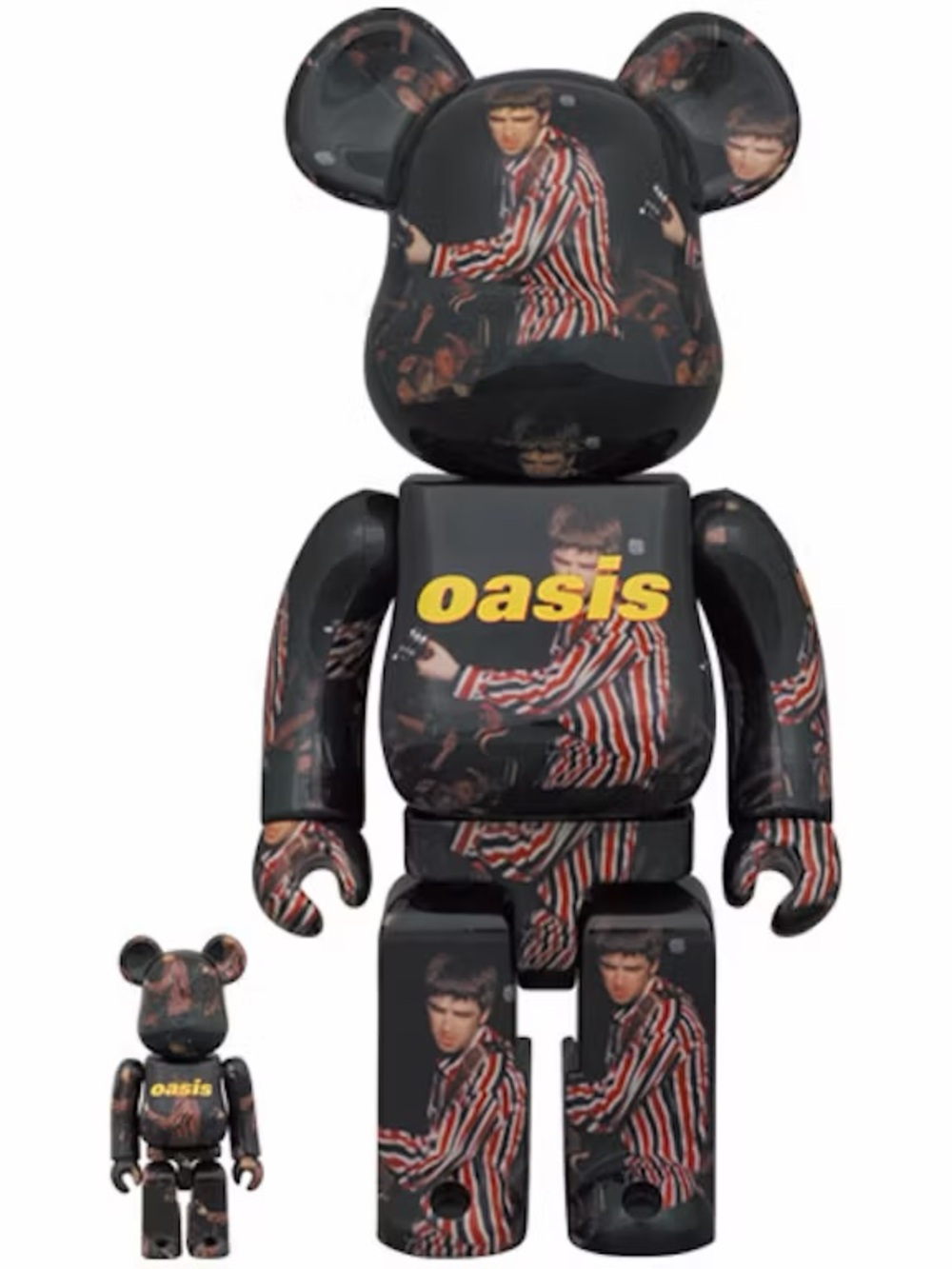 Bearbrick x oasis knebworth 1996 Noel Gallagher 100% and 400% set